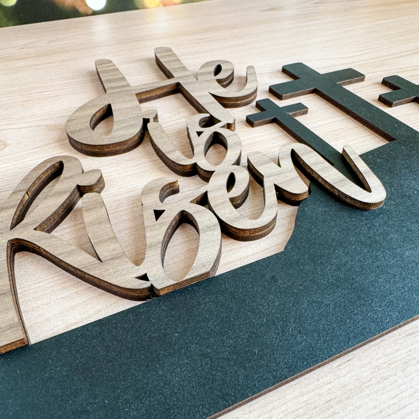 Add On He is Risen Theme for Interchangeable Round Signs