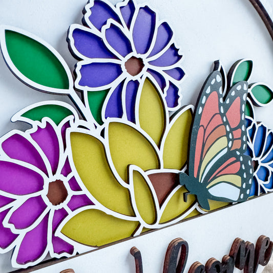 Add On Spring Theme for Interchangeable Round Signs