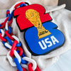 USA Hype Chain – 3D Printed FIFA World Cup Pendant Necklace