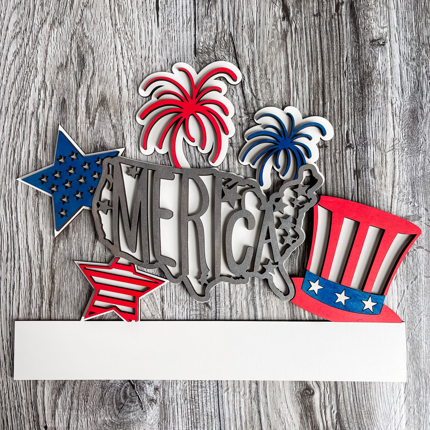 Add On America Theme for Interchangeable Round Signs