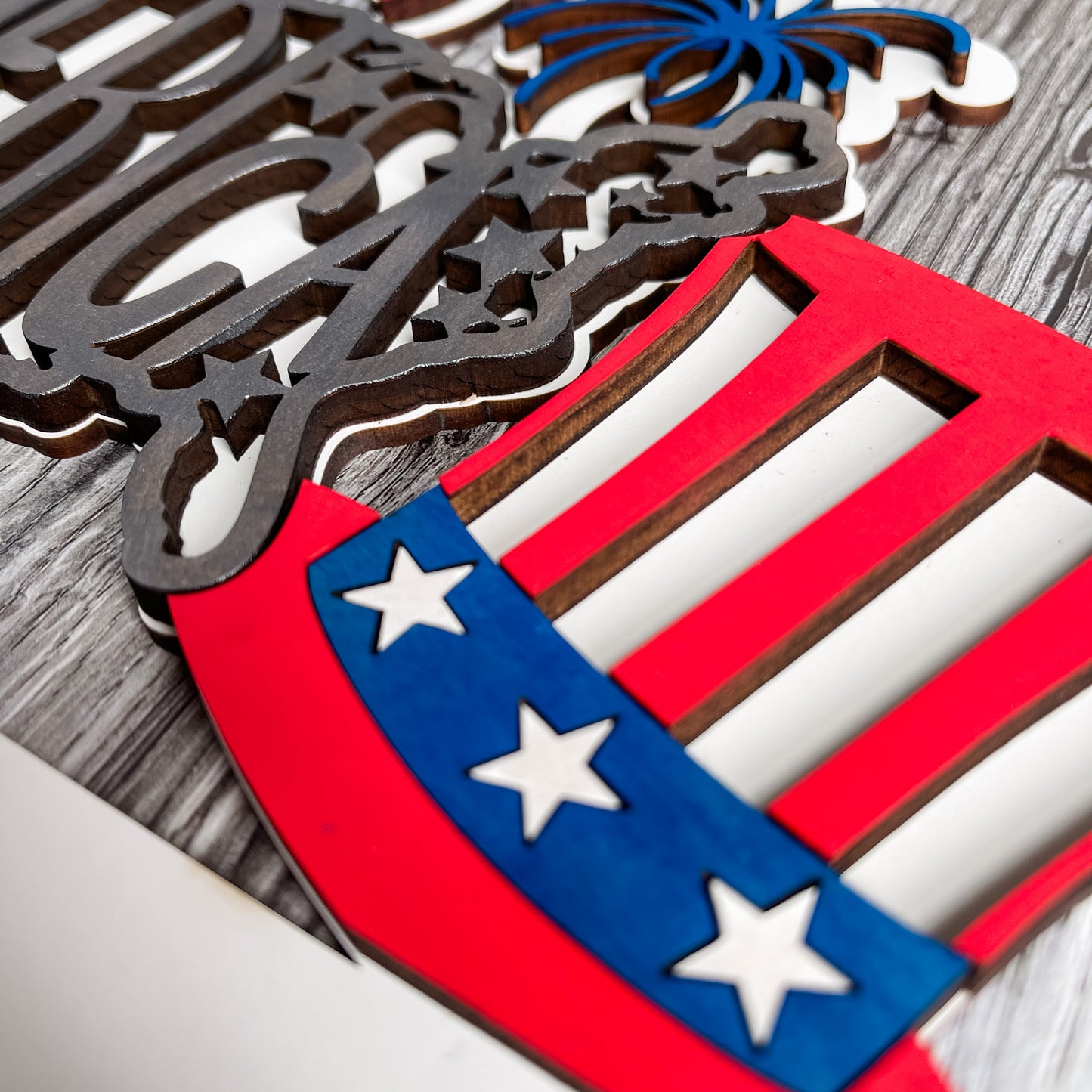 Add On America Theme for Interchangeable Round Signs