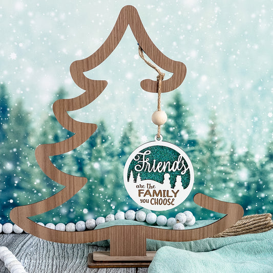 Wooden Tree Ornament Stand