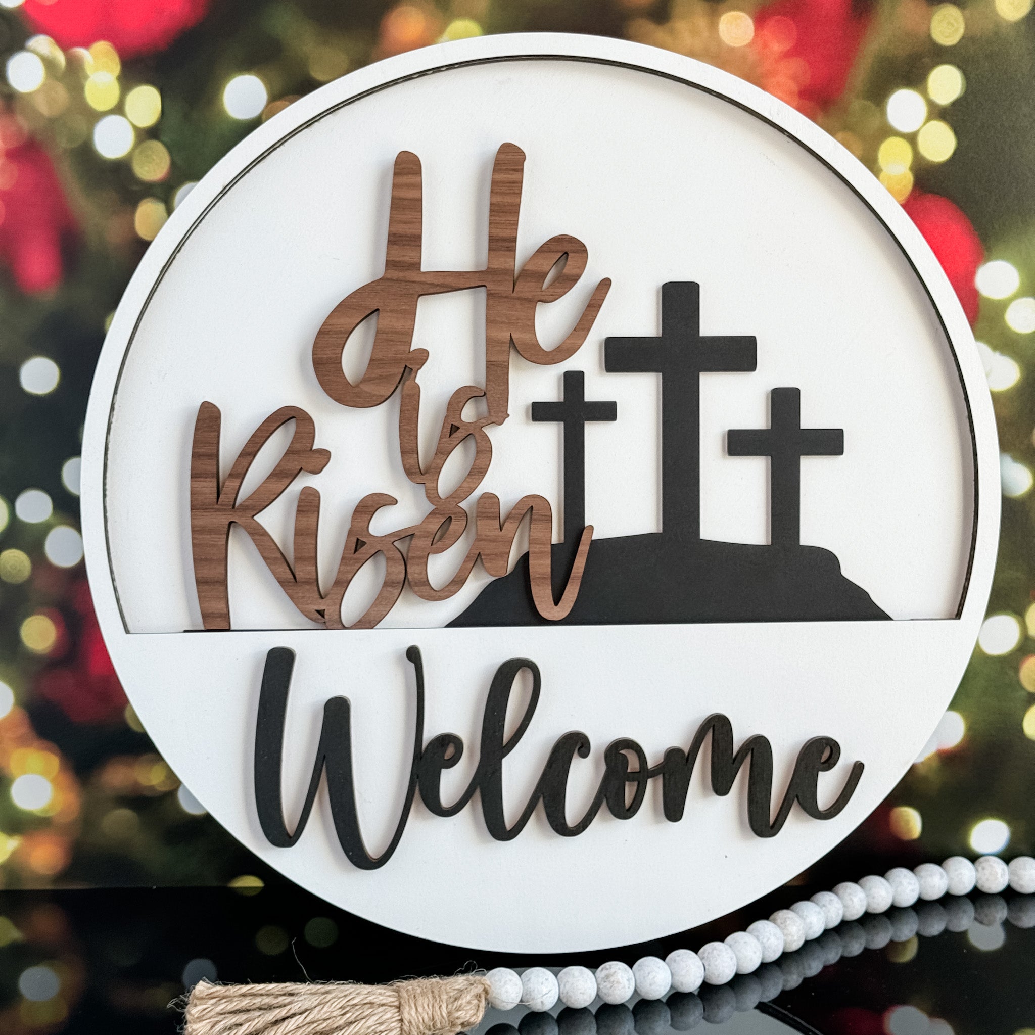 He Is Risen Sign Language Design Add On He is Risen Theme for Interchangeable Round Signs โ Kreative ...
