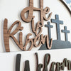 Add On He is Risen Theme for Interchangeable Round Signs