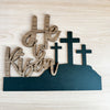 Add On He is Risen Theme for Interchangeable Round Signs