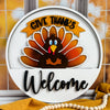 Give thanks theme add on for round sign example
