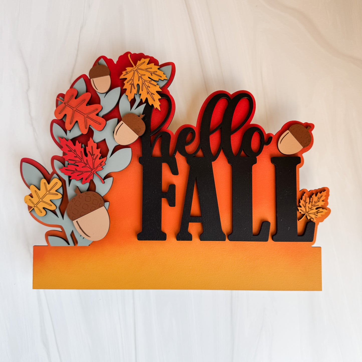 Add On Happy Fall Theme for Interchangeable Round Signs