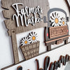 Add On Farm Truck Daisies Theme for Interchangeable Round Signs