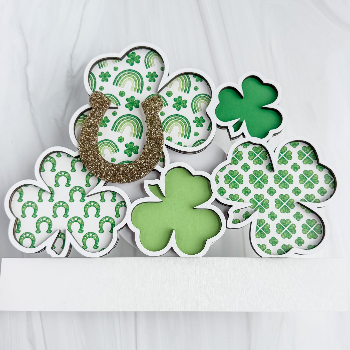 Add On St Patrick's Day with Pattern Backer Theme for Interchangeable Round Signs