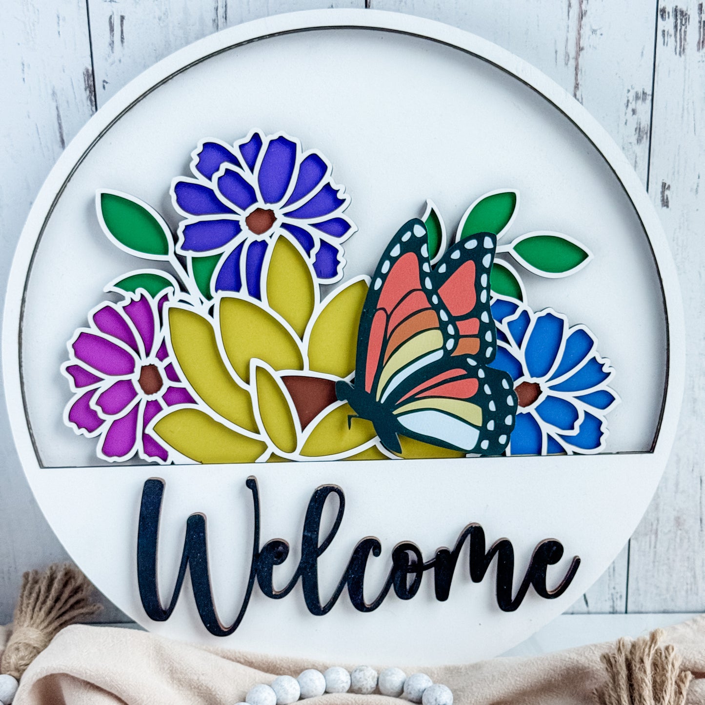 Add On Spring Theme for Interchangeable Round Signs