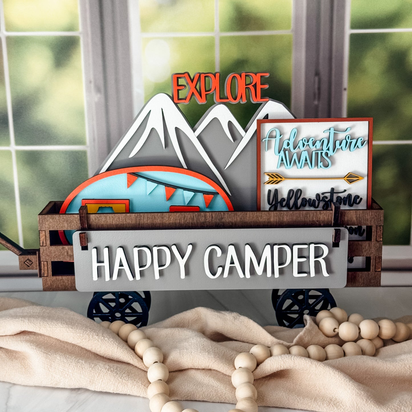 Add on for Shelf Sitter - Happy Camper