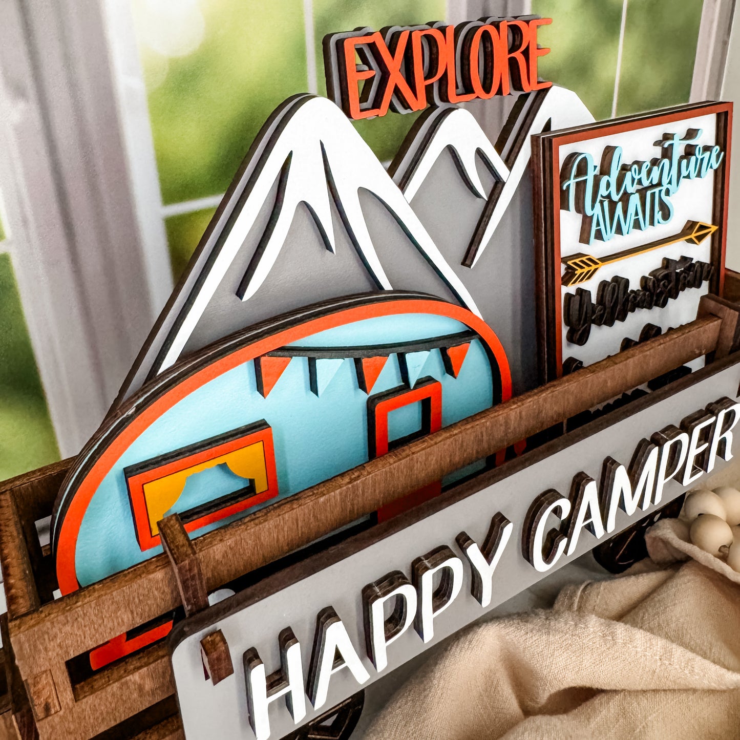 Add on for Shelf Sitter - Happy Camper